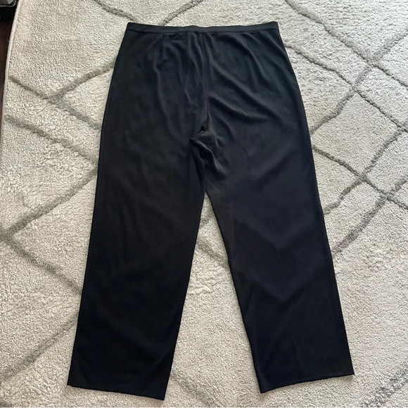 Ming Wang black wide leg pull on pants high rise 3X - Picture 6 of 6